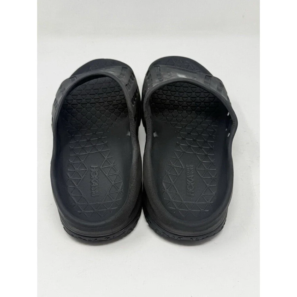 Hoka One One Ora Recovery Slides Mens 12 Black Comfort Lightweight Shoes Sandals